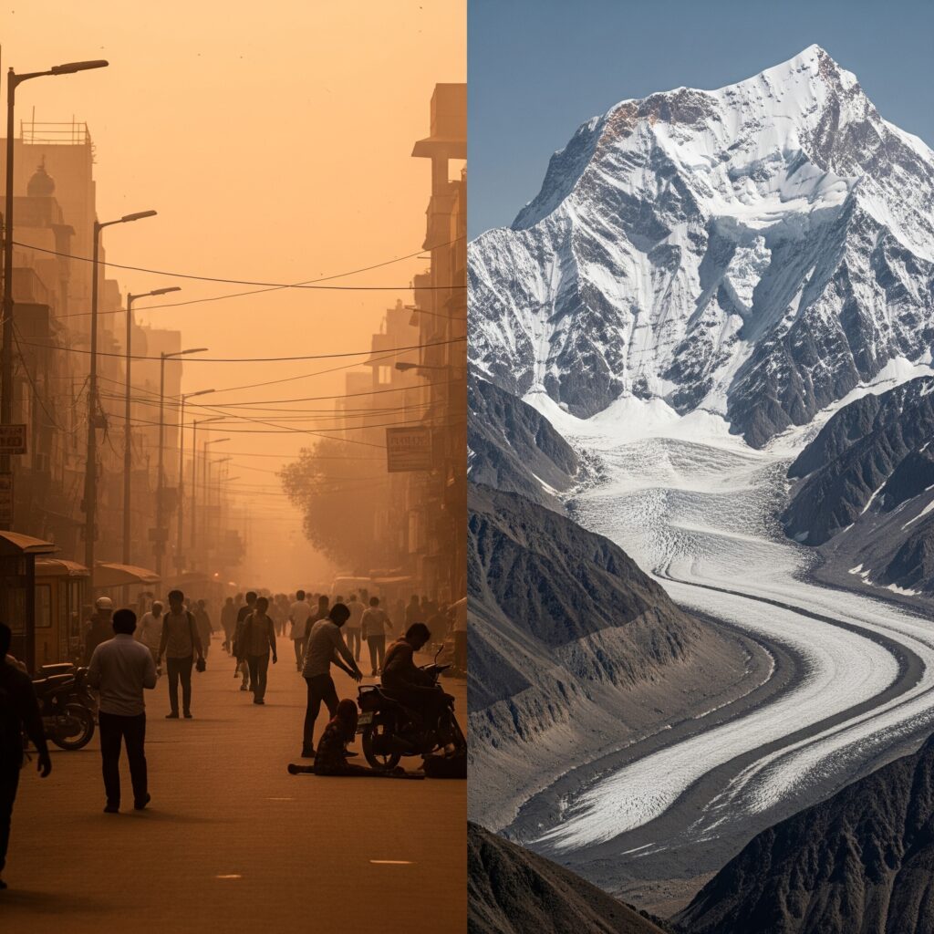 1.5°C warmer globally means extreme local impacts: from Delhi's heat to shrinking Himalayan glaciers.